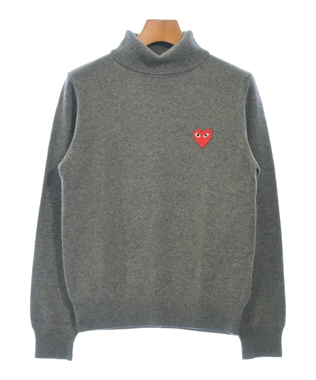 コムデギャルソン　ニット　グレー PLAY COMME des GARCONS（プレイコムデギャルソン）ニット・セーター