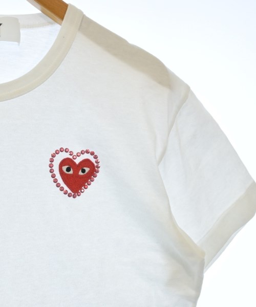 PLAY COMME des GARCONS（プレイコムデギャルソン）Tシャツ・カットソー 白 サイズ:M レディース/2200622125022