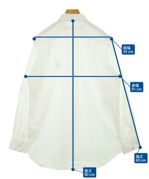 PLAY COMME des GARCONS（プレイコムデギャルソン）カジュアルシャツ 白 サイズ:M メンズ/2200622758039