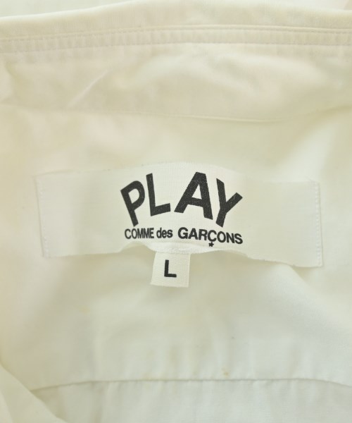 PLAY COMME des GARCONS（プレイコムデギャルソン）カジュアルシャツ 白 サイズ:L メンズ/2200623068090