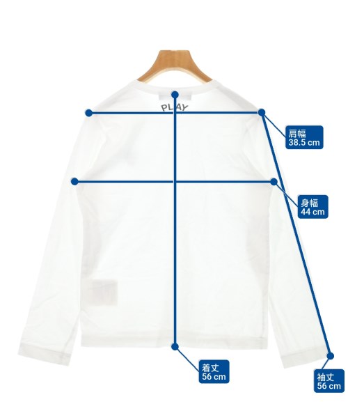 PLAY COMME des GARCONS（プレイコムデギャルソン）Tシャツ・カットソー 白 サイズ:L レディース/2200623736012
