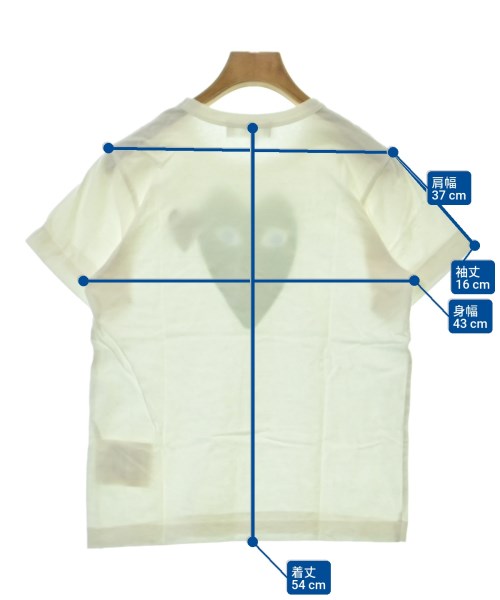 PLAY COMME des GARCONS（プレイコムデギャルソン）Tシャツ・カットソー 白 サイズ:M レディース/2200624673040