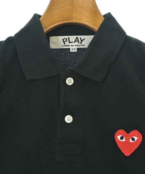PLAY COMME des GARCONS（プレイコムデギャルソン）ポロシャツ 黒 サイズ:XS レディース/2200624673088