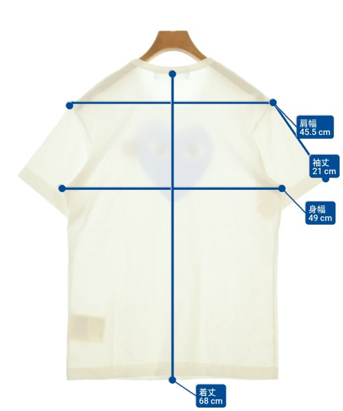 PLAY COMME des GARCONS（プレイコムデギャルソン）Tシャツ・カットソー 白 サイズ:L メンズ/2200624779049