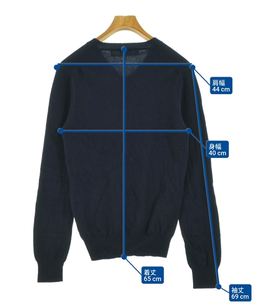 PLAY COMME des GARCONS（プレイコムデギャルソン）ニット・セーター 紺 サイズ:S メンズ/2200625501045