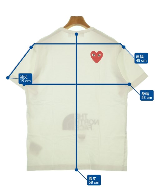 PLAY COMME des GARCONS（プレイコムデギャルソン）Tシャツ・カットソー 白 サイズ:XL メンズ/2200618360260