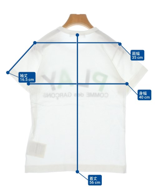 PLAY COMME des GARCONS（プレイコムデギャルソン）Tシャツ・カットソー 白 サイズ:M レディース/2200627107054