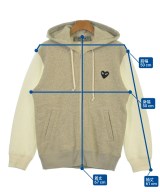 PLAY COMME des GARCONS（プレイコムデギャルソン）パーカー グレー サイズ:S メンズ/2200629723016
