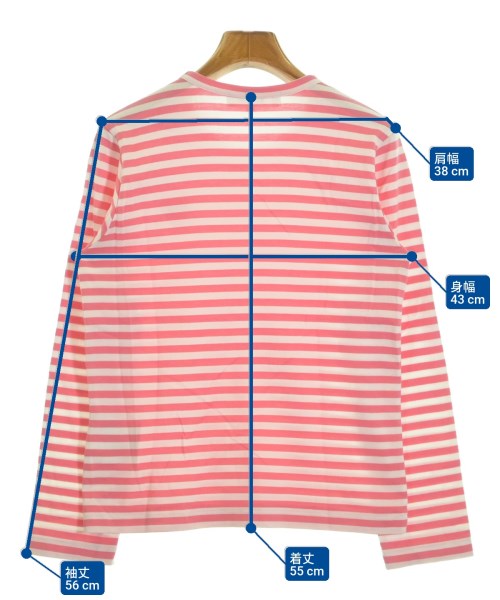 PLAY COMME des GARCONS（プレイコムデギャルソン）Tシャツ・カットソー ピンク サイズ:M レディース/2200616445204