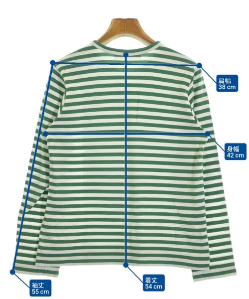 PLAY COMME des GARCONS（プレイコムデギャルソン）Tシャツ・カットソー 緑 サイズ:L レディース/2200616445211