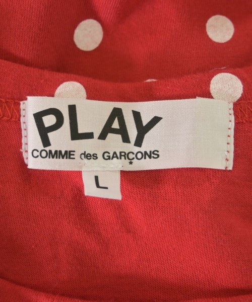 PLAY COMME des GARCONS（プレイコムデギャルソン）Tシャツ・カットソー 赤 サイズ:L レディース/2200616445235