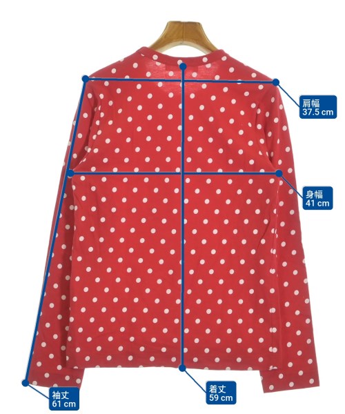 PLAY COMME des GARCONS（プレイコムデギャルソン）Tシャツ・カットソー 赤 サイズ:L レディース/2200616445235