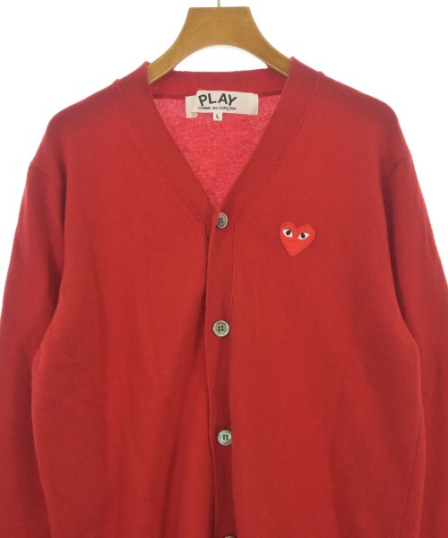 PLAY COMME des GARCONS（プレイコムデギャルソン）カーディガン 赤 サイズ:L レディース/2200623753033