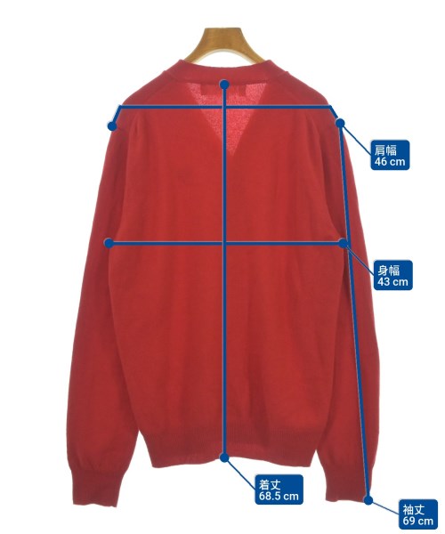 PLAY COMME des GARCONS（プレイコムデギャルソン）カーディガン 赤 サイズ:L レディース/2200623753033
