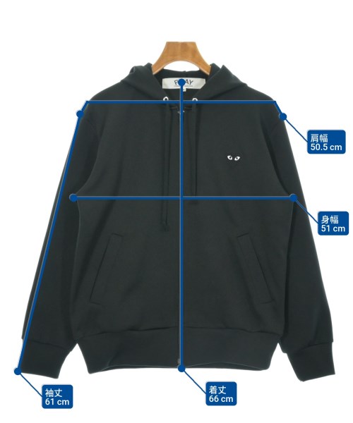 PLAY COMME des GARCONS（プレイコムデギャルソン）パーカー 黒 サイズ:M メンズ/2200631592013