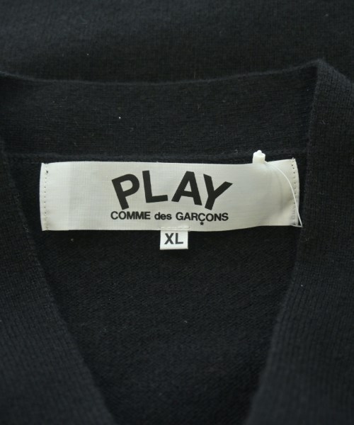 PLAY COMME des GARCONS（プレイコムデギャルソン）カーディガン 黒 サイズ:XL メンズ/2200633834302