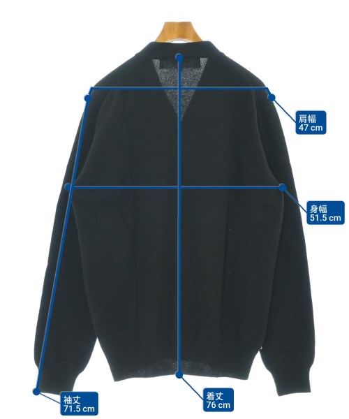 PLAY COMME des GARCONS（プレイコムデギャルソン）カーディガン 黒 サイズ:XL メンズ/2200633834302