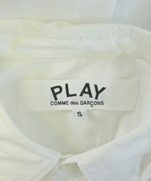 PLAY COMME des GARCONS（プレイコムデギャルソン）カジュアルシャツ 白 サイズ:S メンズ/2200610280030