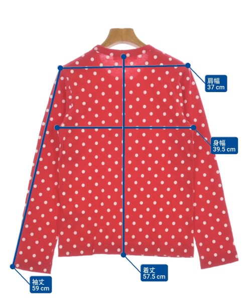 PLAY COMME des GARCONS（プレイコムデギャルソン）Tシャツ・カットソー 赤 サイズ:M レディース/2200612046061