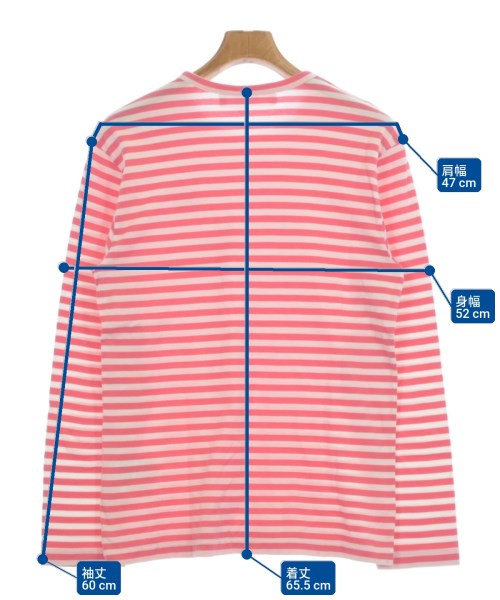 PLAY COMME des GARCONS（プレイコムデギャルソン）Tシャツ・カットソー ピンク サイズ:M メンズ/2200606283014
