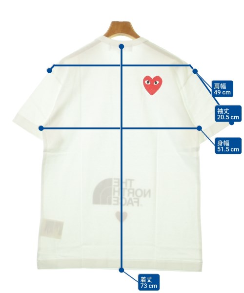 PLAY COMME des GARCONS（プレイコムデギャルソン）Tシャツ・カットソー 白 サイズ:XL メンズ/2200618549085