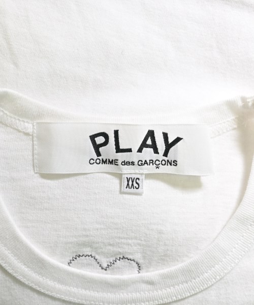 PLAY COMME des GARCONS（プレイコムデギャルソン）Tシャツ・カットソー 白 サイズ:XXS レディース/2200619402037