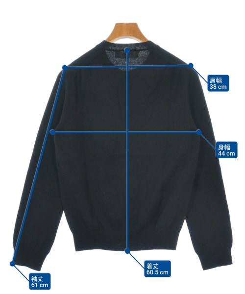 PLAY COMME des GARCONS（プレイコムデギャルソン）カーディガン 黒 サイズ:L メンズ/2200620441025