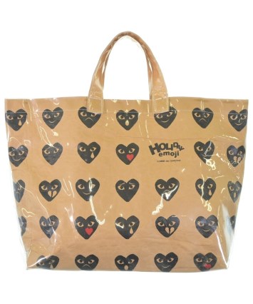 COMME des GARCONS トートバッグ ベージュ PLAY COMME des GARCONS（プレイコムデギャルソン）トートバッグ