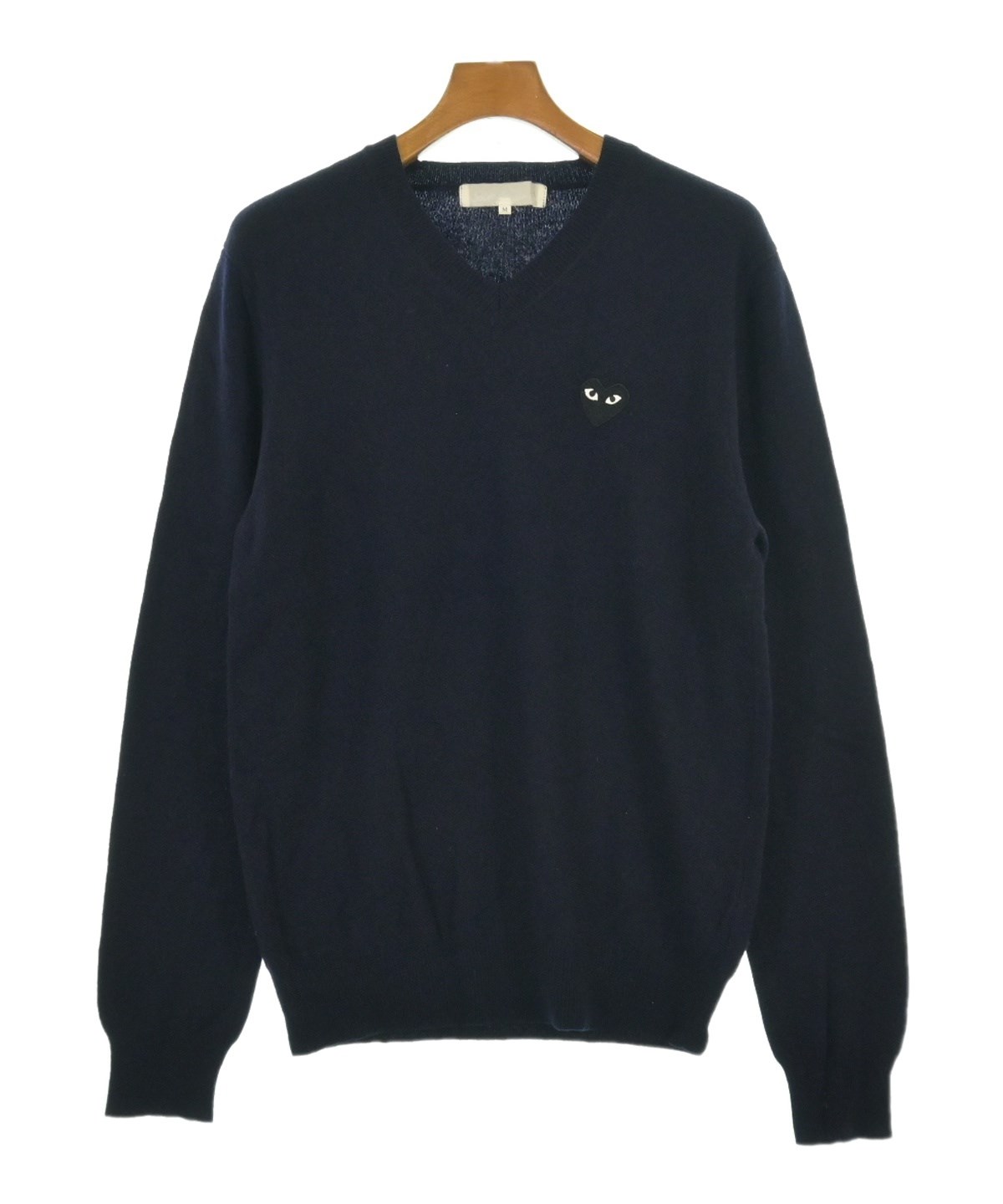 【K ※プロフィール必読下さい。】プレイ コムデギャルソン　ニット ラインストーン】プレイコムデギャルソン Vネックニット (COMME