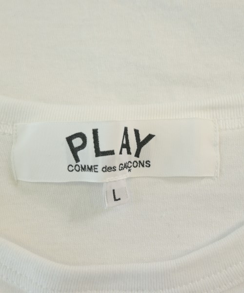 PLAY COMME des GARCONS（プレイコムデギャルソン）Tシャツ・カットソー 白 サイズ:L メンズ/2200670530403