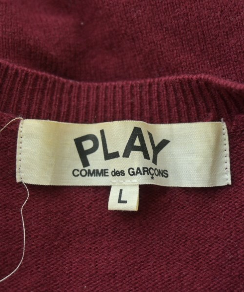PLAY COMME des GARCONS（プレイコムデギャルソン）カーディガン 赤 サイズ:L レディース/2200670530434
