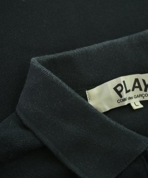 PLAY COMME des GARCONS（プレイコムデギャルソン）ポロシャツ 黒 サイズ:L メンズ/2200670077113