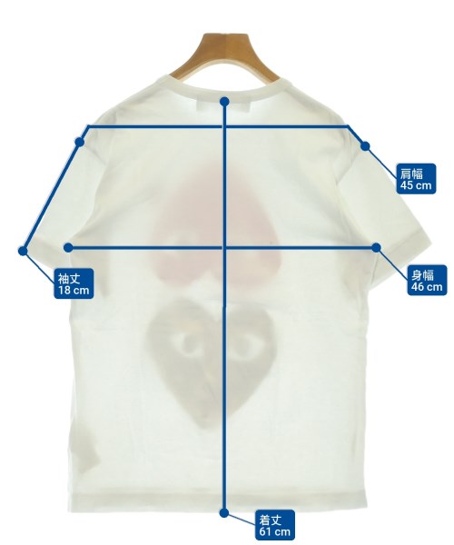 PLAY COMME des GARCONS（プレイコムデギャルソン）Tシャツ・カットソー 白 サイズ:M レディース/2200675129152