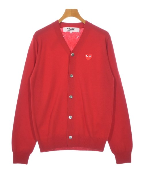 PLAY COMME des GARCONS(プレイコムデギャルソン)カーディガン 赤 サイズ:L/2200672939181