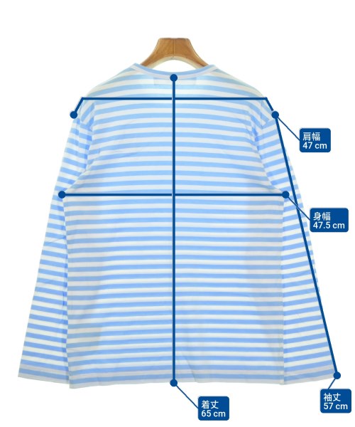 PLAY COMME des GARCONS（プレイコムデギャルソン）Tシャツ・カットソー 青 サイズ:L レディース/2200672939303