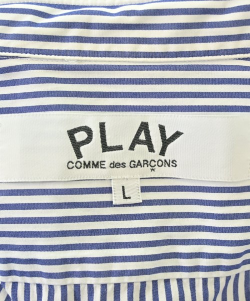 PLAY COMME des GARCONS（プレイコムデギャルソン）カジュアルシャツ 青 サイズ:L メンズ/2200675873093