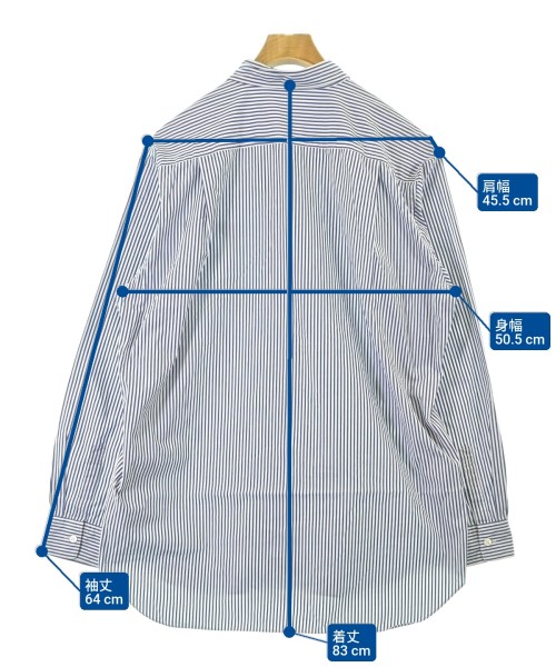 PLAY COMME des GARCONS（プレイコムデギャルソン）カジュアルシャツ 青 サイズ:L メンズ/2200675873093