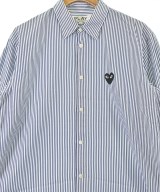 PLAY COMME des GARCONS（プレイコムデギャルソン）カジュアルシャツ 青 サイズ:L メンズ/2200675873093