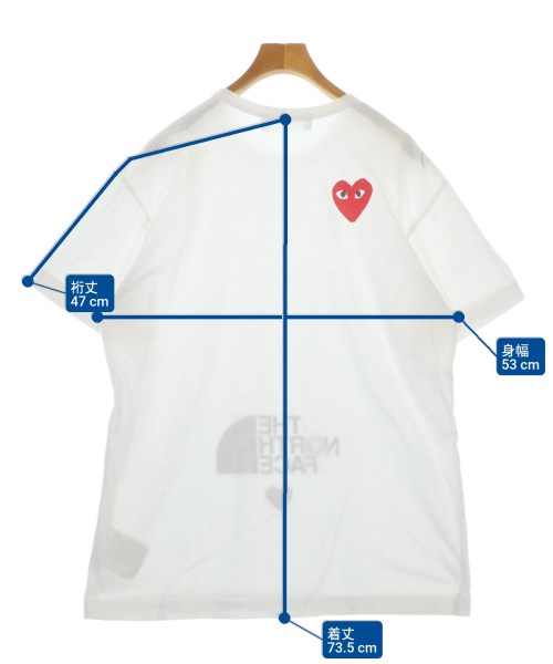 PLAY COMME des GARCONS（プレイコムデギャルソン）Tシャツ・カットソー 白 サイズ:XXL メンズ/2200675979030