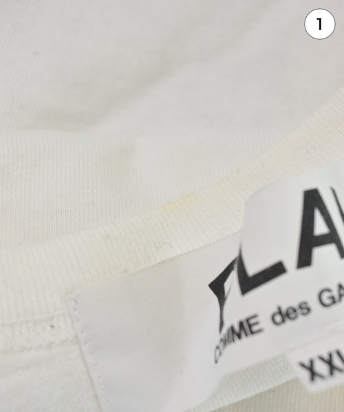 PLAY COMME des GARCONS（プレイコムデギャルソン）Tシャツ・カットソー 白 サイズ:XXL メンズ/2200675979030