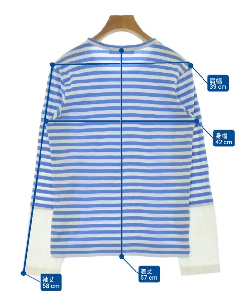 PLAY COMME des GARCONS（プレイコムデギャルソン）Tシャツ・カットソー 青 サイズ:M レディース/2200671796518