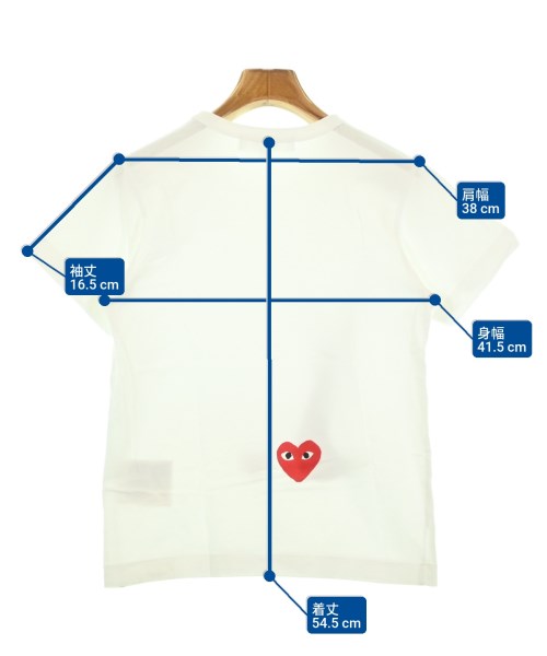 PLAY COMME des GARCONS（プレイコムデギャルソン）Tシャツ・カットソー 白 サイズ:M レディース/2200672697043