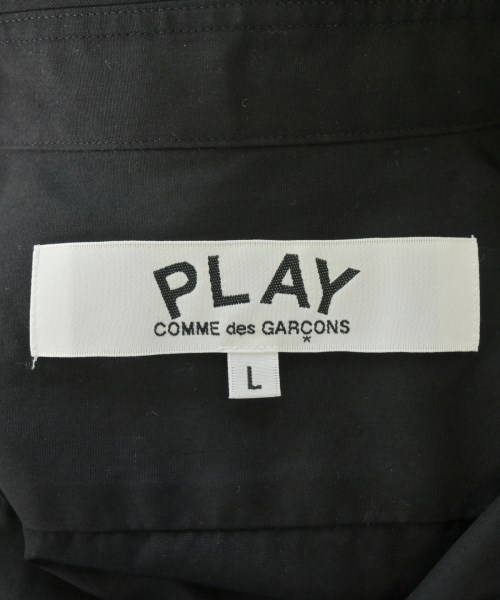 PLAY COMME des GARCONS（プレイコムデギャルソン）カジュアルシャツ 黒 サイズ:L メンズ/2200678914045