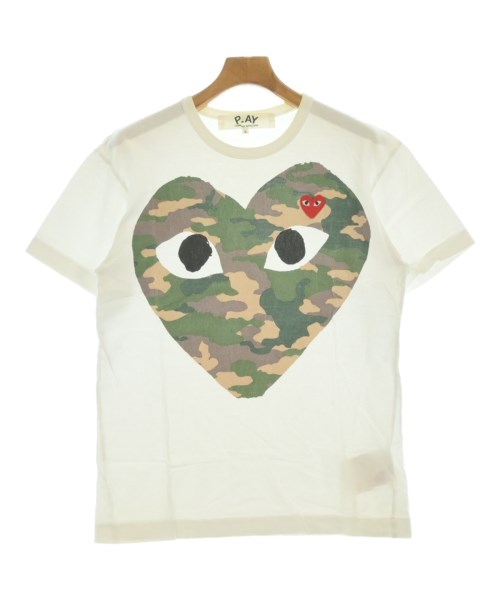 PLAY COMME des GARCONS(プレイコムデギャルソン)Tシャツ・カットソー 白 サイズ:L/2200679356202