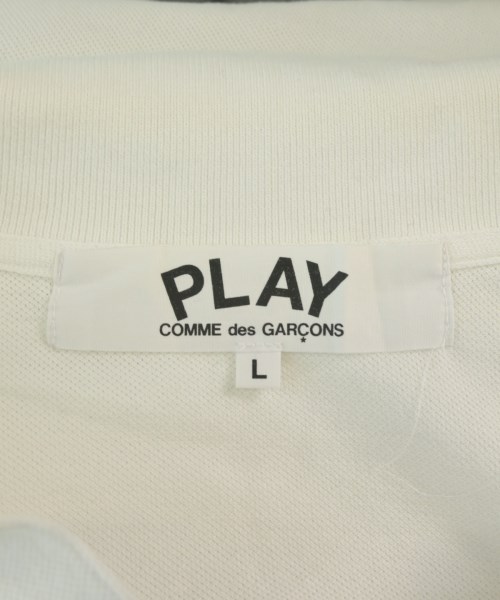 PLAY COMME des GARCONS（プレイコムデギャルソン）ポロシャツ 白 サイズ:L メンズ/2200679356219