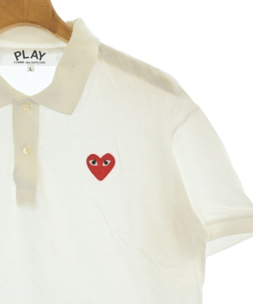 PLAY COMME des GARCONS（プレイコムデギャルソン）ポロシャツ 白 サイズ:L メンズ/2200679356219