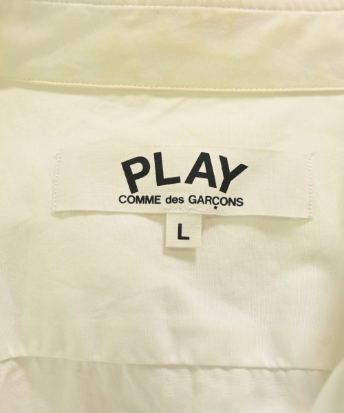 PLAY COMME des GARCONS（プレイコムデギャルソン）カジュアルシャツ 白 サイズ:L レディース/2200679716112