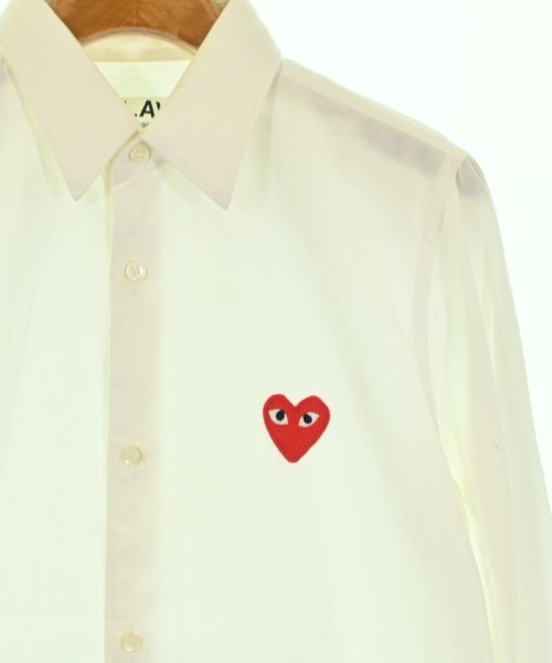 PLAY COMME des GARCONS（プレイコムデギャルソン）カジュアルシャツ 白 サイズ:L レディース/2200679716112