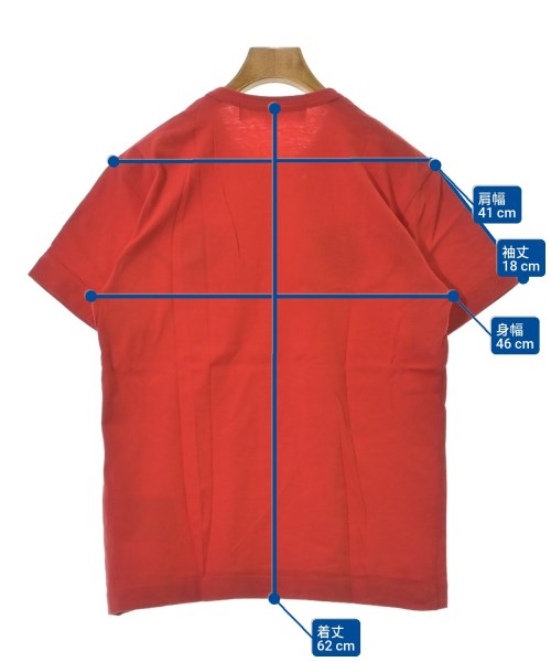 PLAY COMME des GARCONS（プレイコムデギャルソン）Tシャツ・カットソー 赤 サイズ:M レディース/2200678884072