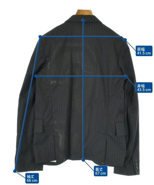 BLACK COMME des GARCONS（ブラックコムデギャルソン）カジュアルジャケット 黒 サイズ:S レディース/2200676710052